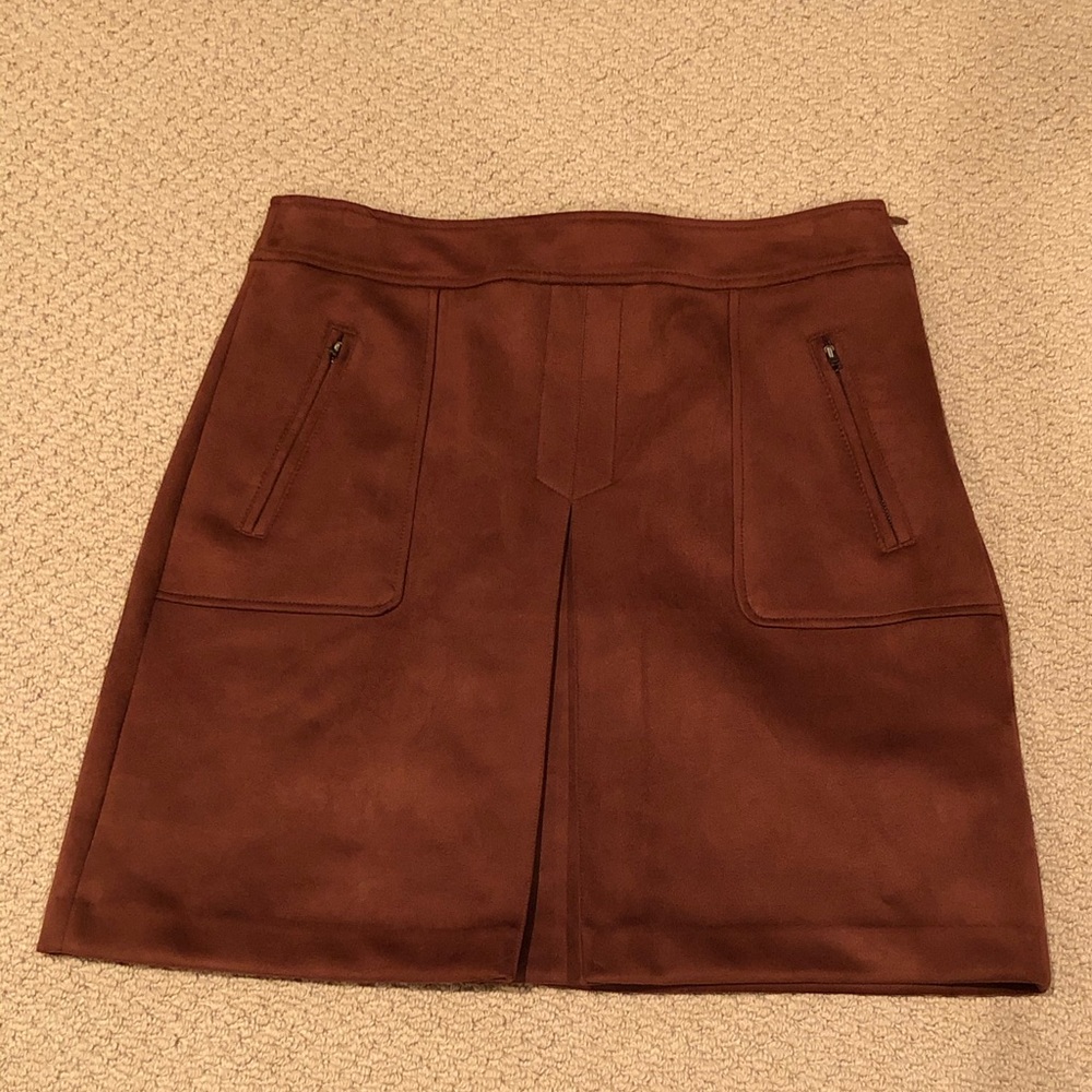 LOFT Outlet Faux Suede Pocket Skirt